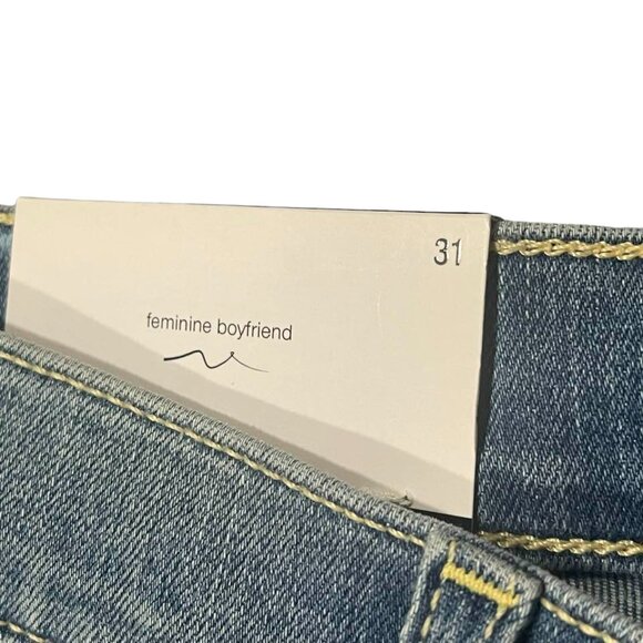7 For All Mankind NWT Josefina Feminine Boyfriend Women's Jeans size 31 - Picture 5 of 16